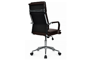 Кресло руководителя RV Chair DIL 6018H Тёмно-коричневая экокожа фото